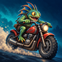 Murloc riding a motorcycle — 2026-10-08 12:04 UTC