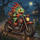 Murloc riding a motorcycle — 2026-10-08 15:04 UTC