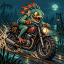 Murloc riding a motorcycle — 2026-10-08 19:04 UTC