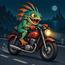 Murloc riding a motorcycle — 2026-10-09 09:03 UTC