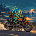 Murloc riding a motorcycle — 2026-10-09 11:04 UTC