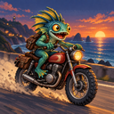 Murloc riding a motorcycle — 2026-10-09 20:03 UTC