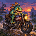 Murloc riding a motorcycle — 2026-10-11 01:02 UTC