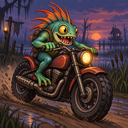 Murloc riding a motorcycle — 2026-10-11 18:05 UTC