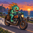 Murloc riding a motorcycle — 2026-10-12 09:06 UTC