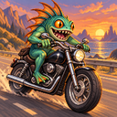 Murloc riding a motorcycle — 2026-10-12 12:07 UTC