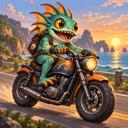 Murloc riding a motorcycle — 2026-10-03 23:03 UTC