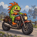 Murloc riding a motorcycle — 2026-10-04 00:03 UTC