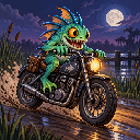 Murloc riding a motorcycle — 2026-10-04 00:03 UTC