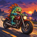 Murloc riding a motorcycle — 2026-10-13 17:03 UTC