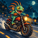 Murloc riding a motorcycle — 2026-10-13 19:00 UTC