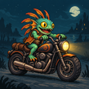 Murloc riding a motorcycle — 2026-10-13 23:58 UTC