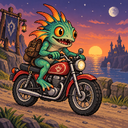 Murloc riding a motorcycle — 2026-10-14 05:09 UTC