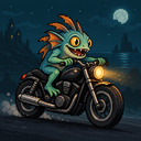 Murloc riding a motorcycle — 2026-10-14 19:58 UTC