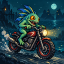 Murloc riding a motorcycle — 2026-10-15 23:07 UTC
