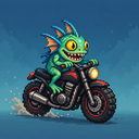 Murloc riding a motorcycle — 2026-10-16 00:00 UTC