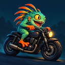 Murloc riding a motorcycle — 2026-10-16 23:57 UTC