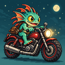 Murloc riding a motorcycle — 2026-10-18 02:07 UTC