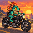 Murloc riding a motorcycle — 2026-10-18 07:09 UTC
