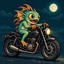 Murloc riding a motorcycle — 2026-10-18 16:00 UTC