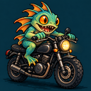 Murloc riding a motorcycle — 2026-10-18 22:57 UTC