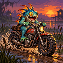 Murloc riding a motorcycle — 2026-10-21 02:00 UTC