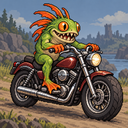 Murloc riding a motorcycle — 2026-10-21 04:00 UTC