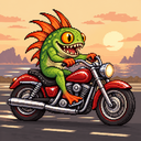 Murloc riding a motorcycle — 2026-10-04 23:03 UTC