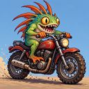 Murloc riding a motorcycle — 2026-10-24 00:04 UTC