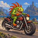Murloc riding a motorcycle — 2026-10-24 18:00 UTC