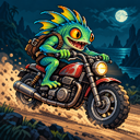 Murloc riding a motorcycle — 2026-10-24 18:00 UTC