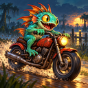 Murloc riding a motorcycle — 2026-10-25 05:05 UTC
