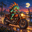 Murloc riding a motorcycle — 2026-10-25 11:58 UTC