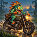 Murloc riding a motorcycle — 2026-10-25 23:59 UTC