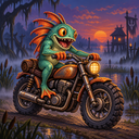 Murloc riding a motorcycle — 2026-10-05 09:04 UTC