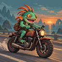 Murloc riding a motorcycle — 2026-10-28 17:07 UTC