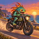 Murloc riding a motorcycle — 2026-10-03 06:04 UTC